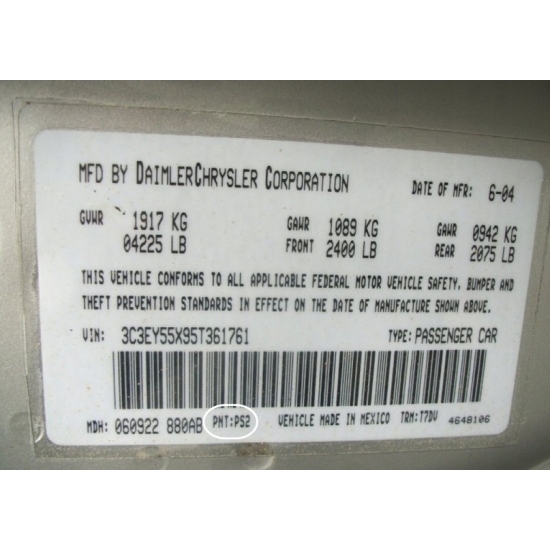 lakier BAZA CHRYSLER PS2 BRIGHT SILVER 1LITR IXELL rozcieńczalnikowa 55