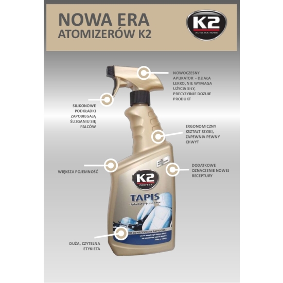 K2 SPID WAX 700ml WOSK osusza mokrą karoserię NABŁYSZCZA i CHRONI 291