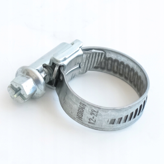 8 - 12 mm OPASKA ZACISKOWA ŚLIMAKOWA stal nierdzewna - mocna 452