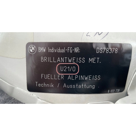 lakier BAZA XYRALIC BMW BRILLIANTWEISS U21 rozcieńczalnikowa 55