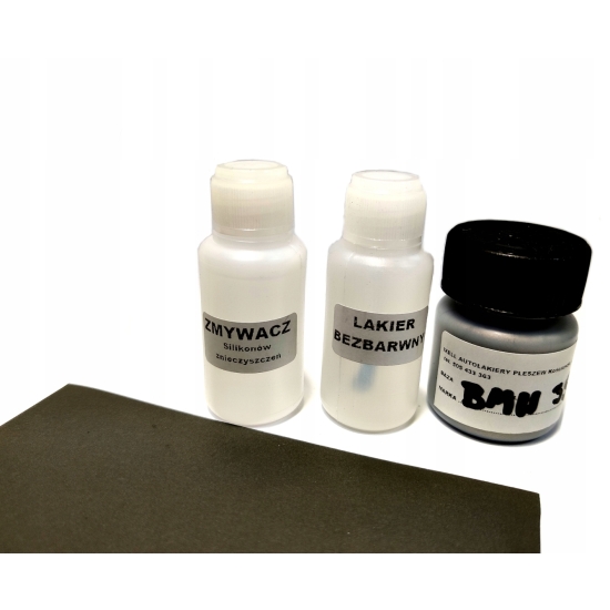 ZAPRAWKA 30ml LAKIER 30ml ZMYWACZ 30ml papier ZESTAW NAPRAWY LAKIERU 57