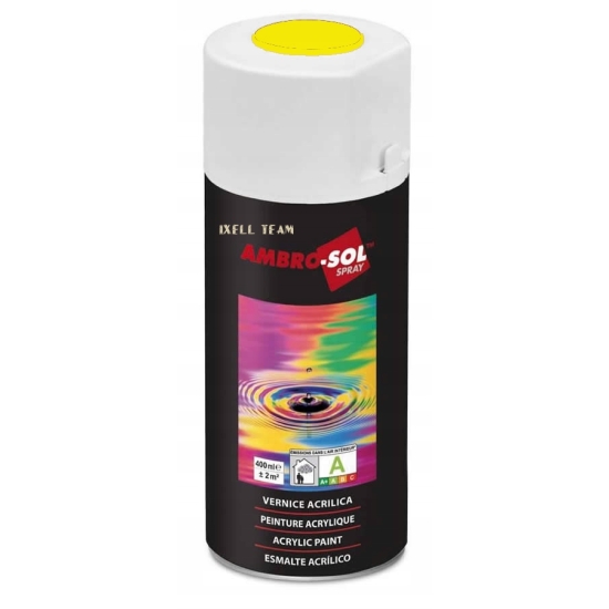 LAKIER AKRYLOWY SPRAY ŻÓŁTY POŁYSK profesjonal-line HQ AMBROSOL 1233