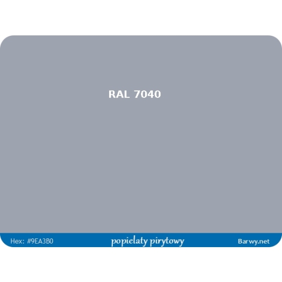 RAL 7040 szara FARBA olejna ALKIDOWA POŁYSK jednoskładnikowa 783