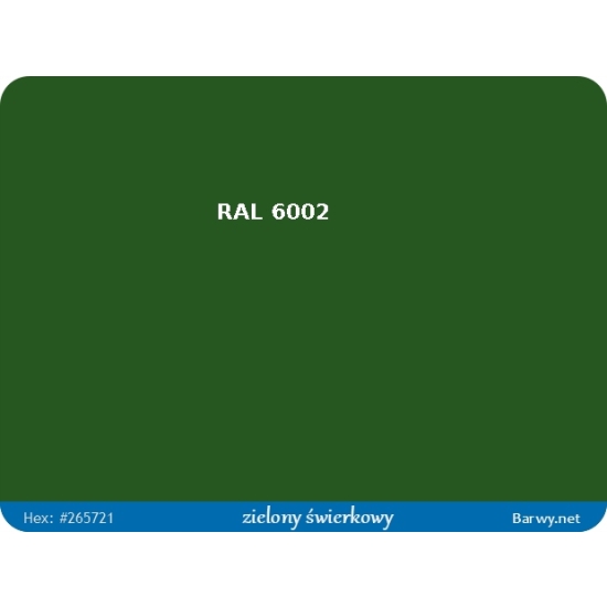RAL 6002 zielony FARBA POŁYSK olejna ALKIDOWA 783