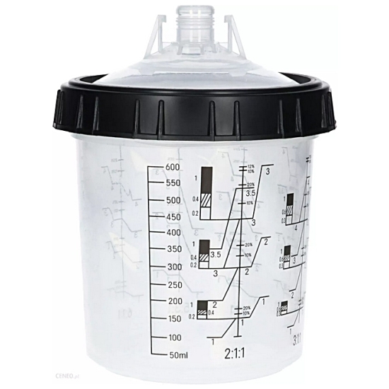 PPS KUBEK WKŁAD 650ml+wieczko SITKO 190mikron 157