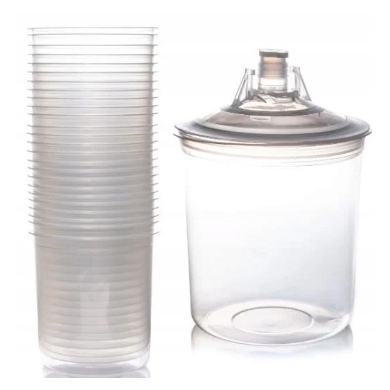 PPS KUBEK WKŁAD 650ml+wieczko SITKO 190mikron 157