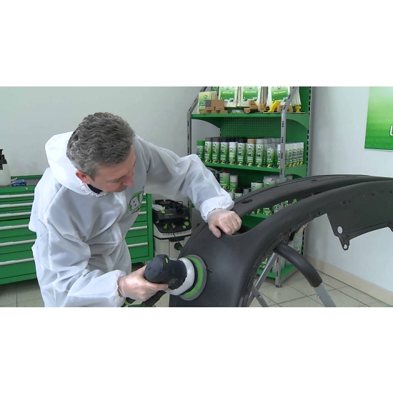 LAKIER DO ZDERZAKÓW z podkładem na plastik CZARNY satynowy SPRAY 500ml 325
