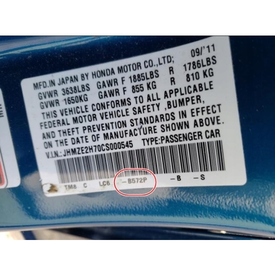 lakier BAZA XYRALIC HONDA NEW DYNAMIC BLUE B572P rozcieńczalnikowa 55