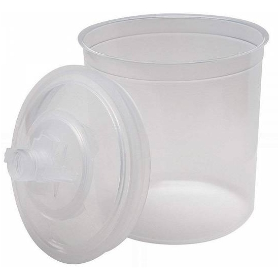 50 kompletów PPS KUBEK WKŁAD 650ml + wieczko 125 mikron + korek 850