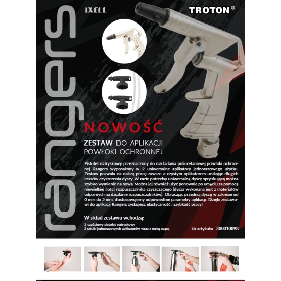 RANGERS PISTOLET DO MAS GĘSTYCH baranka + 2 dysze zapasowe Troton 2186