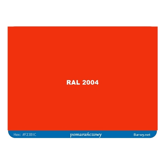 RAL 2004 POMARAŃCZOWY lakier BAZOWY GRAVIHEL niemetaliczna baza 1 litr 338