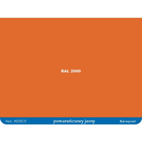 RAL 2000 POMARAŃCZOWY JASNY lakier BAZOWY GRAVIHEL niemetaliczna 1litr 338