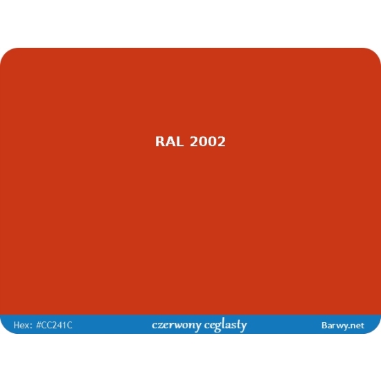 RAL 2002 oranż GRUNTOEMALIA POLIURETAN POŁYSK farba ochronna metalu 1930