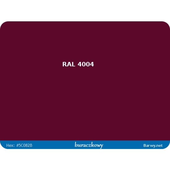 RAL 4004 BORDOWY BURACZKOWY lakier BAZOWY GRAVIHEL niemetaliczna baza 338