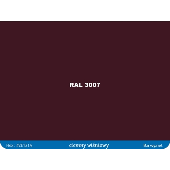 RAL 3007 CZERWONY WIŚNIOWY lakier BAZOWY GRAVIHEL niemetaliczna baza 338