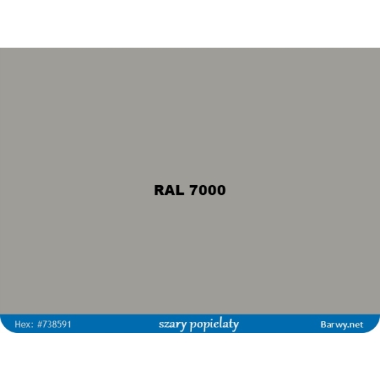 RAL 7000 SZARY lakier EPOXYDOWY PÓŁPOŁYSK na beton stal maszyny 602