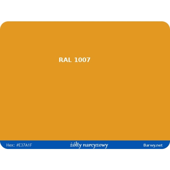 RAL 1007 ŻÓŁTY lakier EPOXYDOWY PÓŁPOŁYSK na beton stal maszyny 602