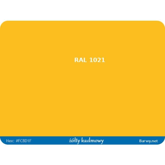 RAL 1021 ŻÓŁTY KADMOWY lakier EPOXYDOWY PÓŁPOŁYSK na beton stal maszyny 602