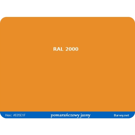 RAL 2000 GELBORANGE lakier EPOXYDOWY PÓŁPOŁYSK na beton stal maszyny 602