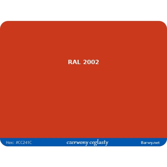 RAL 2002 BLUTORANGE lakier EPOXYDOWY PÓŁPOŁYSK na beton stal maszyny 602