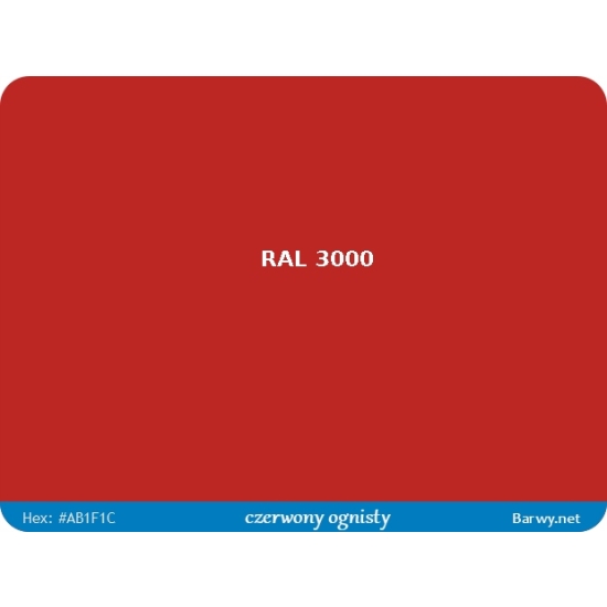 RAL 3000 FEUERROT lakier EPOXYDOWY PÓŁPOŁYSK na beton stal maszyny 602