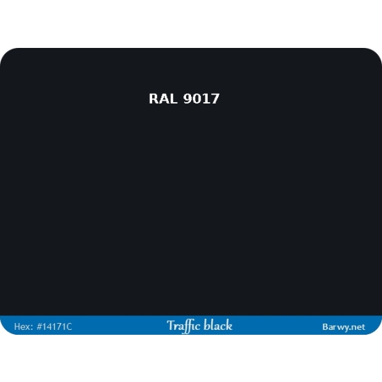 RAL 9017 czarny drogowy lakier EPOXYDOWY PÓŁPOŁYS na beton stal maszyny 602