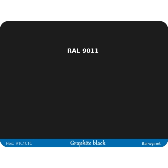 RAL 9011 czarny grafit lakier EPOXYDOWY PÓŁPOŁYSK na beton stal maszyny 602
