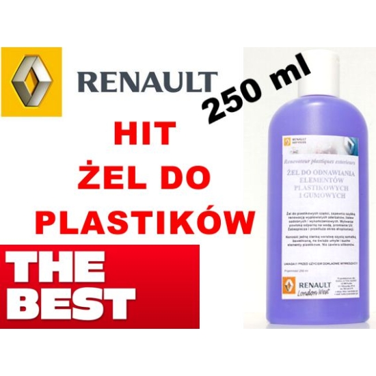 500 ml ŻEL DO PLASTIKÓW NANOTECHNOLOGIA używane w serwisach RENAULT UK 696