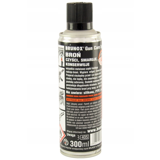BRUNOX GUN CARE spray do czyszczenia broni 300ml czysci i smaruje 270