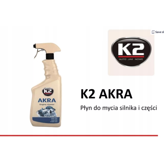 K2 AKRA PŁYN DO MYCIA SILNIKA części, posadzek, narzędzi poj. 750 ml 861
