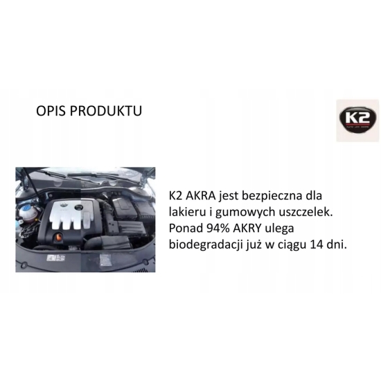 K2 AKRA PŁYN DO MYCIA SILNIKA części, posadzek, narzędzi poj. 750 ml 861