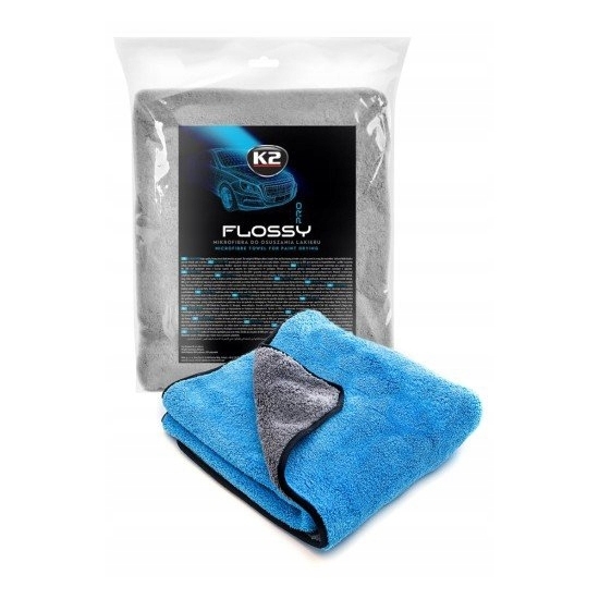 K2 FLOSSY 90x60 cm gruba 800gsm RĘCZNIK mikrofibra do osuszania lakieru 931