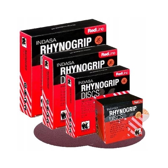 P240 INDASA krążek ścierny fi150 RHYNOGRIP RED 387