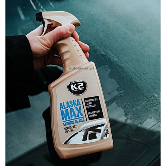 K2 ALASKA ODMRAŻACZ 700ml Odmraża szyby nawet w -70°C bardzo skuteczny 1107
