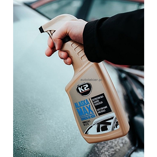 K2 ALASKA ODMRAŻACZ 700ml Odmraża szyby nawet w -70°C bardzo skuteczny 1107