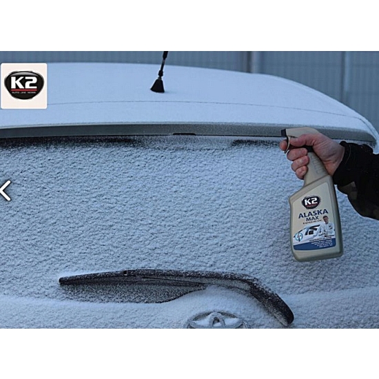 K2 ALASKA ODMRAŻACZ 700ml Odmraża szyby nawet w -70°C bardzo skuteczny 1107