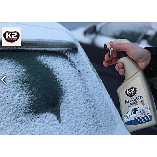K2 ALASKA ODMRAŻACZ 700ml Odmraża szyby nawet w -70°C bardzo skuteczny 1107