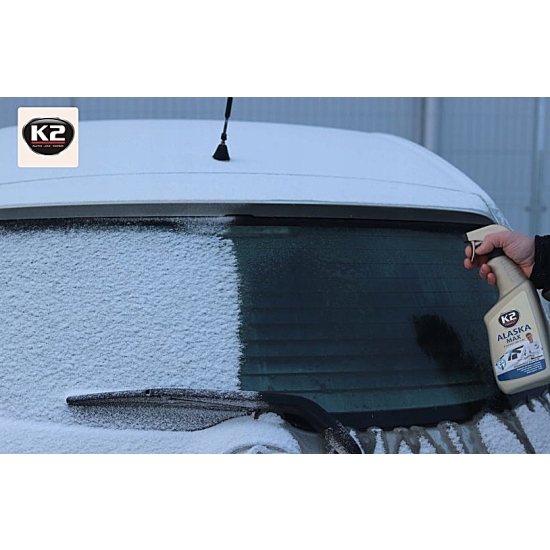 K2 ALASKA ODMRAŻACZ 700ml Odmraża szyby nawet w -70°C bardzo skuteczny 1107