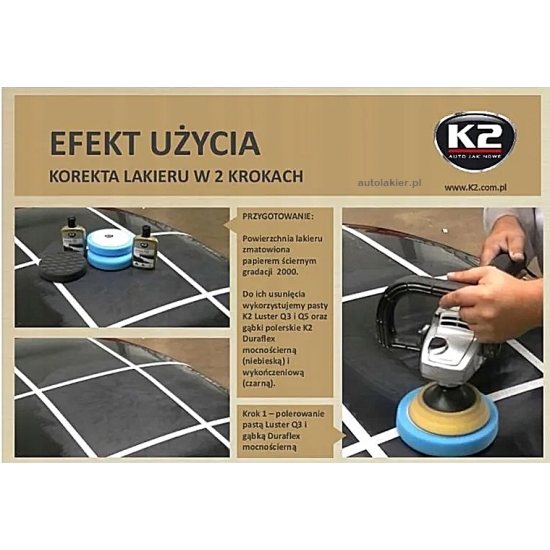 100 gramów K2 LUSTER Q3 ZIELONY Mocno ścierna pasta polerska -duże rysy 593