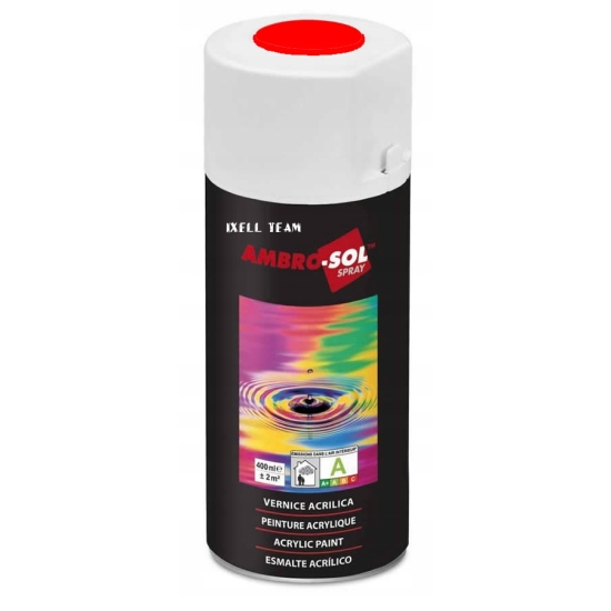 LAKIER AKRYLOWY SPRAY CZERWONY KOLOR profesjonal-line HQ AMBROSOL 1233