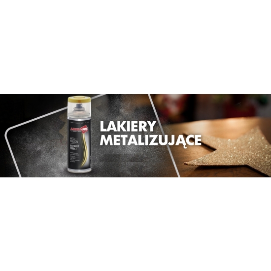 lakier spray efekt CHROM SREBRNY połysk 400 ml AMBROSOL jakość HQ 1390