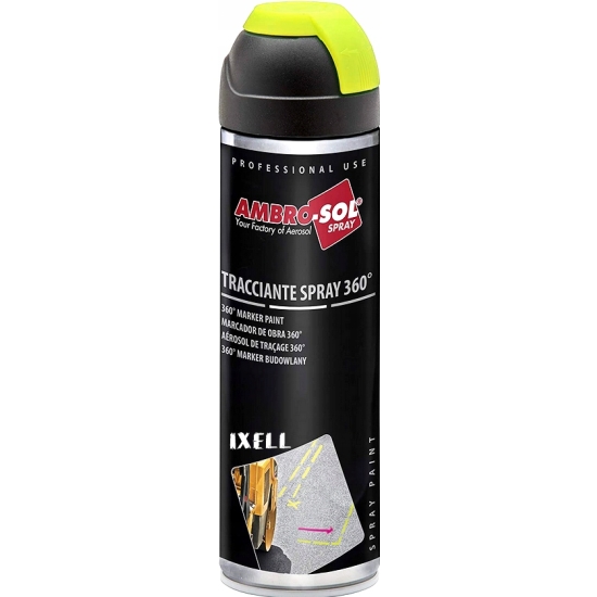 fluorescencyjny POMARAŃCZOWY SPRAY BUDOWLANY geodezyjny z zaworem 360 2116