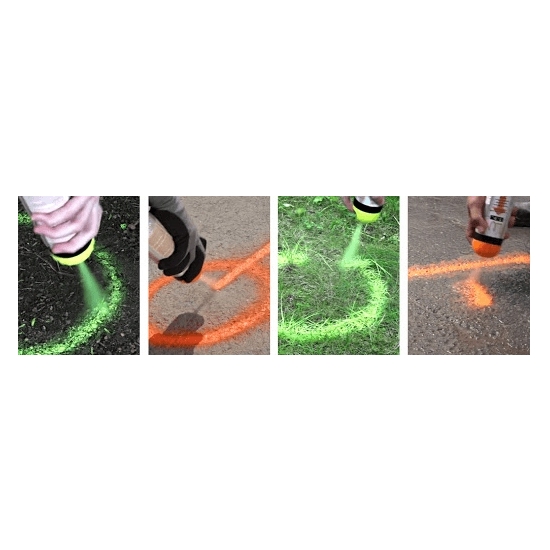 fluorescencyjny POMARAŃCZOWY SPRAY BUDOWLANY geodezyjny z zaworem 360 2116