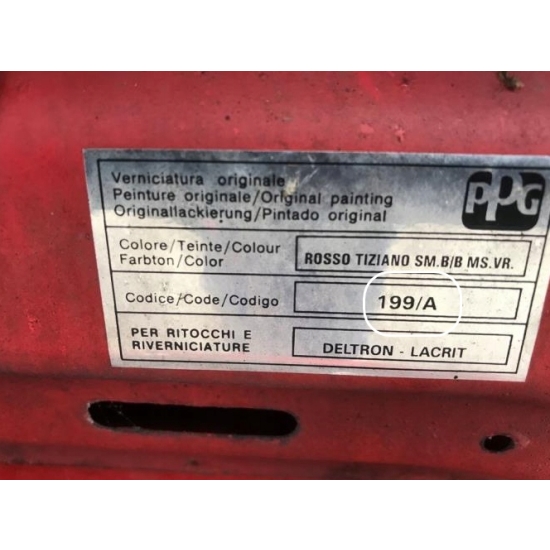lakier BAZA FIAT 199A ROSSO TIZIANO rozcieńczalnikowa IXELL 55