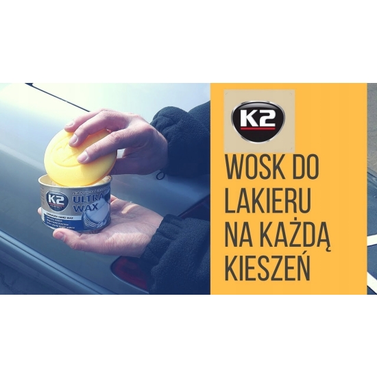 ULRA WAX lustrzany połysk WOSK CARNAUBA z gąbką - aplikatorem 540