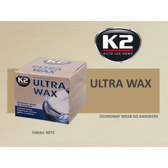 ULRA WAX lustrzany połysk WOSK CARNAUBA z gąbką - aplikatorem 540