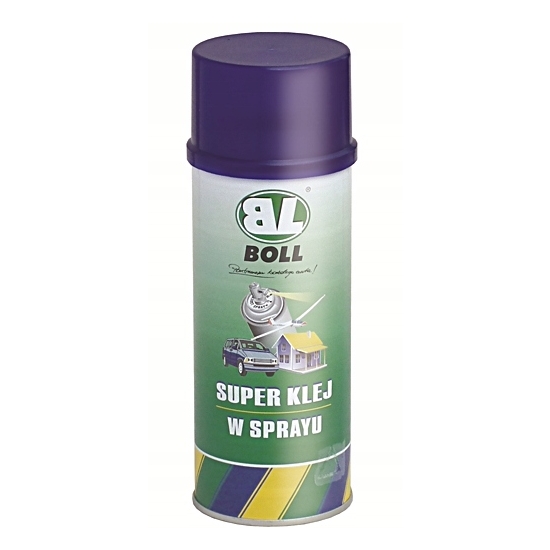 KLEJ SPRAY DO TAPICERKI podsufitki plastiku metalu drewena 400 ml BOLL 323