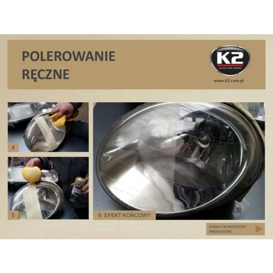 K2 LAMP DOCTOR PASTA do ręcznego polerowania zmatowiałych REFLEKTORÓW 1486