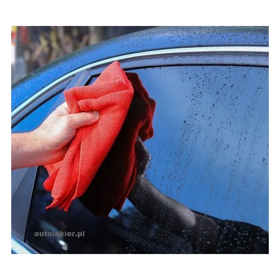 MIKROFIBRA czerwona UNIWERSALNE zastosowanie 30x30 cm 320 gram/m 1363