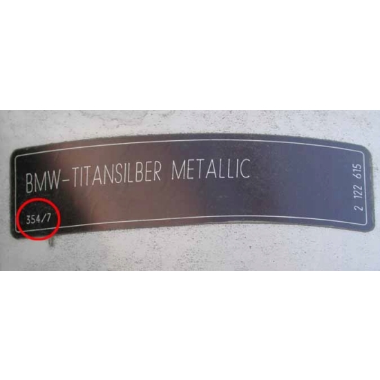 BMW TITANSILBER 354 baza 1 L + rozcieńczalnik 1 L IXELL 55